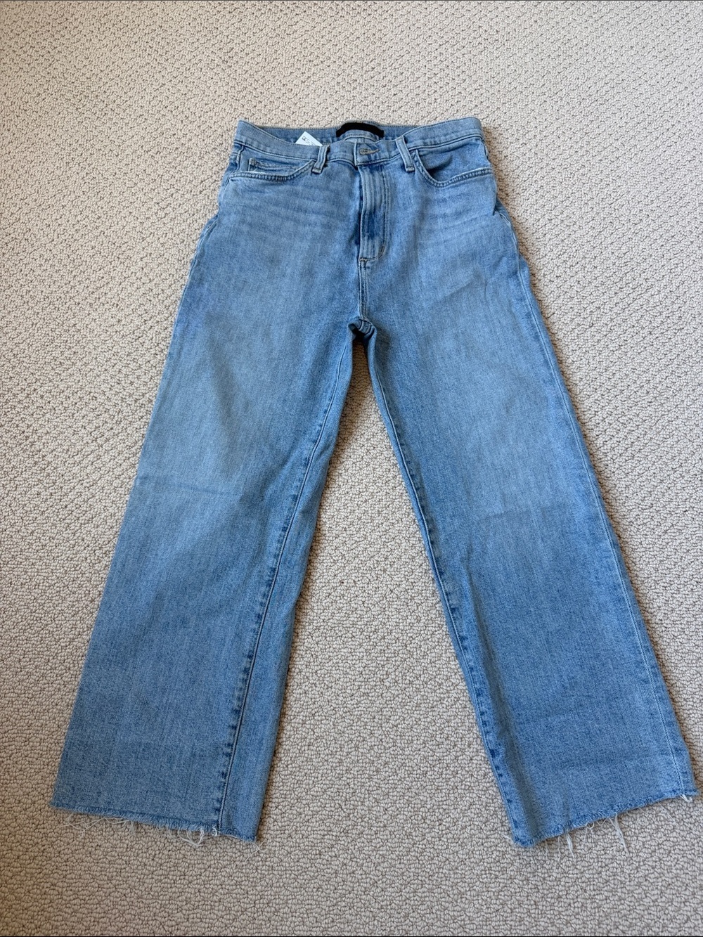 Joe's Jeans Wide Leg Flare Jeans in Light Blue Denim